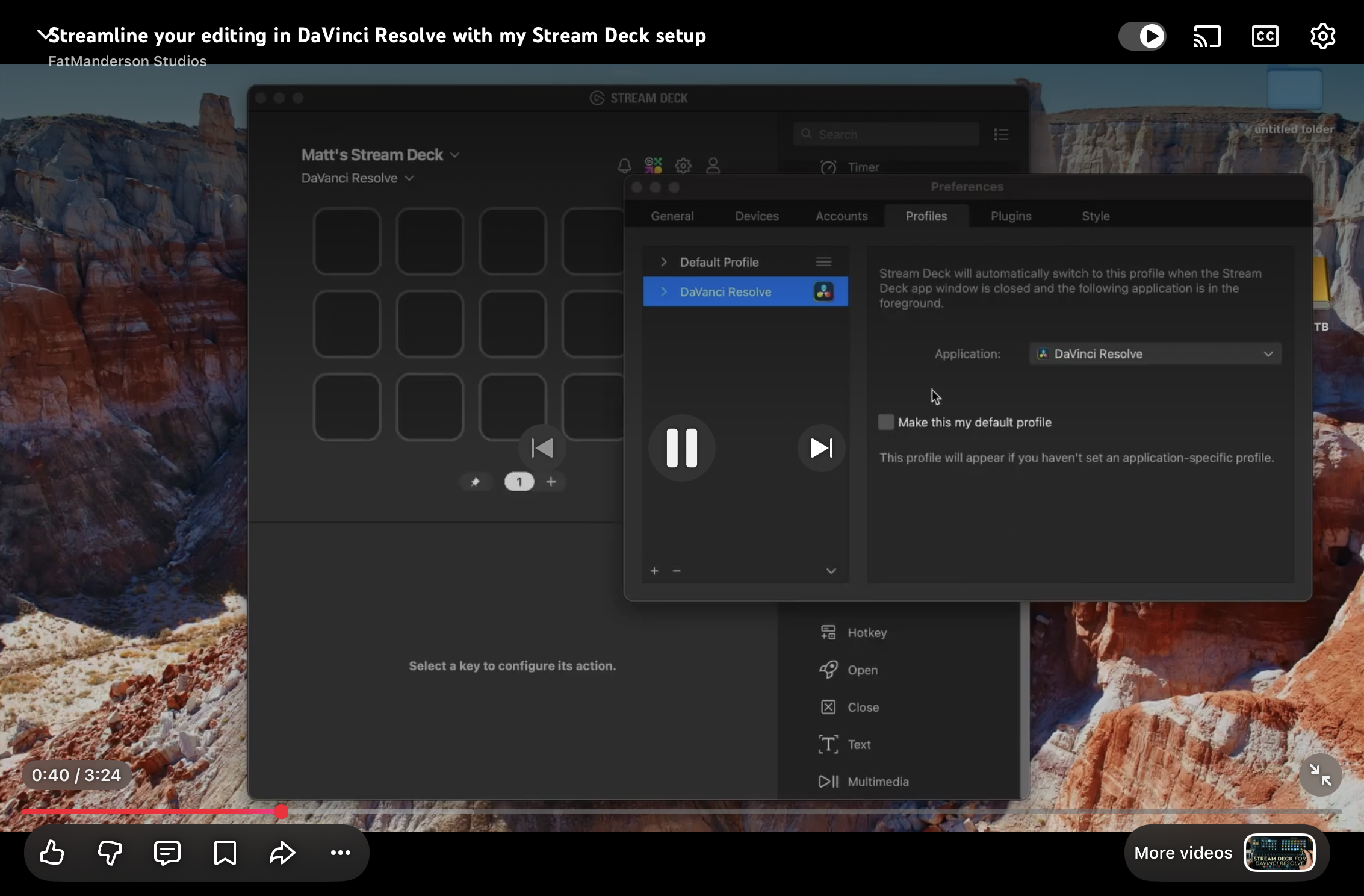 Profile Setup Basics - Stream Deck Automation